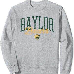Baylor Bears Finest Heather Distressed Logo Officially Licensed Sweatshirt Small